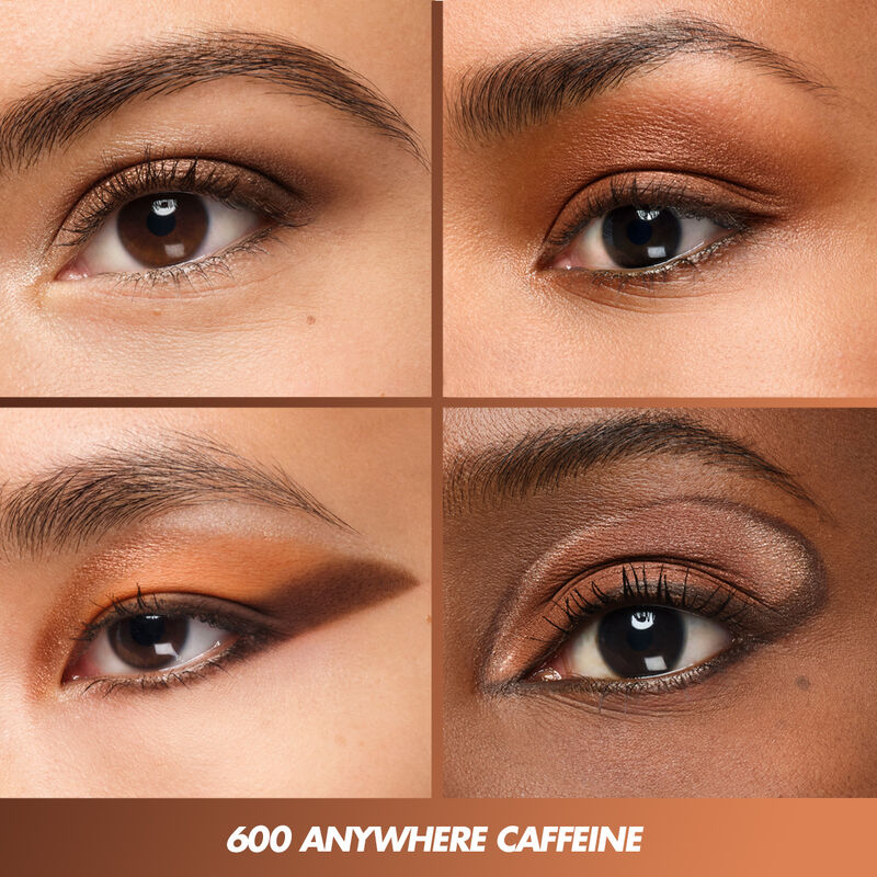 600 Anywhere Caffeine Artist To Go Eyeshadow Palette - Portable Makeup Kit for Travel, Professional & Everyday Use