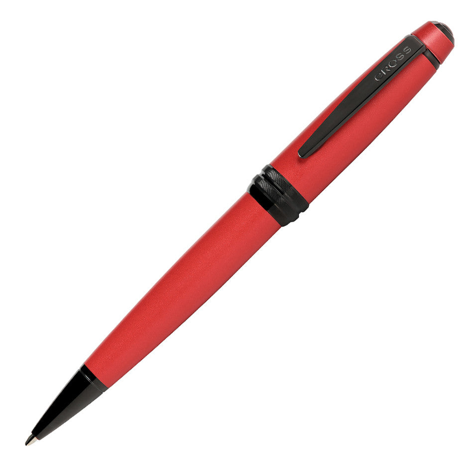 Premium Cross Bailey Ballpoint Pen - Red Lacquer with Black Trim - Elegant Writing Instrument for Office, Business Gifts & Everyday Use