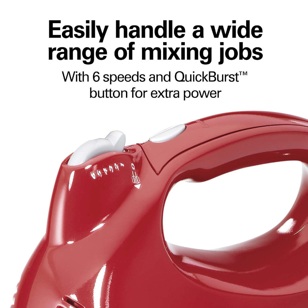 Hamilton Beach 64699 5-Speed Hand Mixer with Stand - Perfect for Baking, Whipping Cream, and Mixing Dough at Home