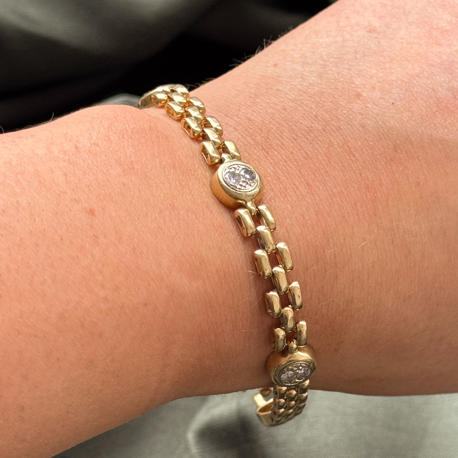 Diamond Panther Chain Bracelet | 0.63ctw Genuine Diamonds | 7.5 Inch Adjustable | Luxury Jewelry for Women | Perfect for Parties, Weddings & Special Occasions