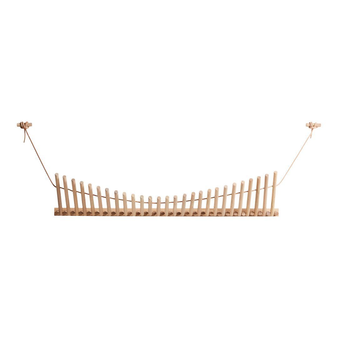 Stylish Wall Mounted Coat Rack with 5 Hooks - Space Saving Entryway Organizer for Hats, Jackets & Bags - Perfect for Hallway, Bedroom or Office Decor