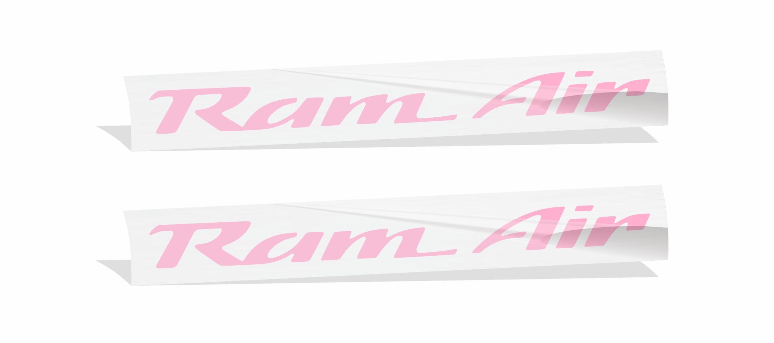High-Performance Ram Air Decal Pair - Vibrant Pink Vinyl Stickers for Cars & Motorcycles | Enhance Vehicle Aerodynamics & Style