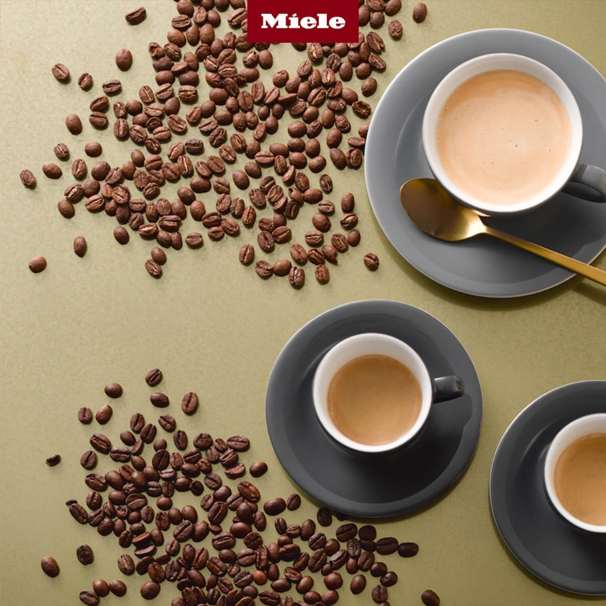 Miele Premium Decaf Coffee Pods - 4 Pack, Dark Roast, Compatible with Miele Coffee Makers | Perfect for Home & Office Use
