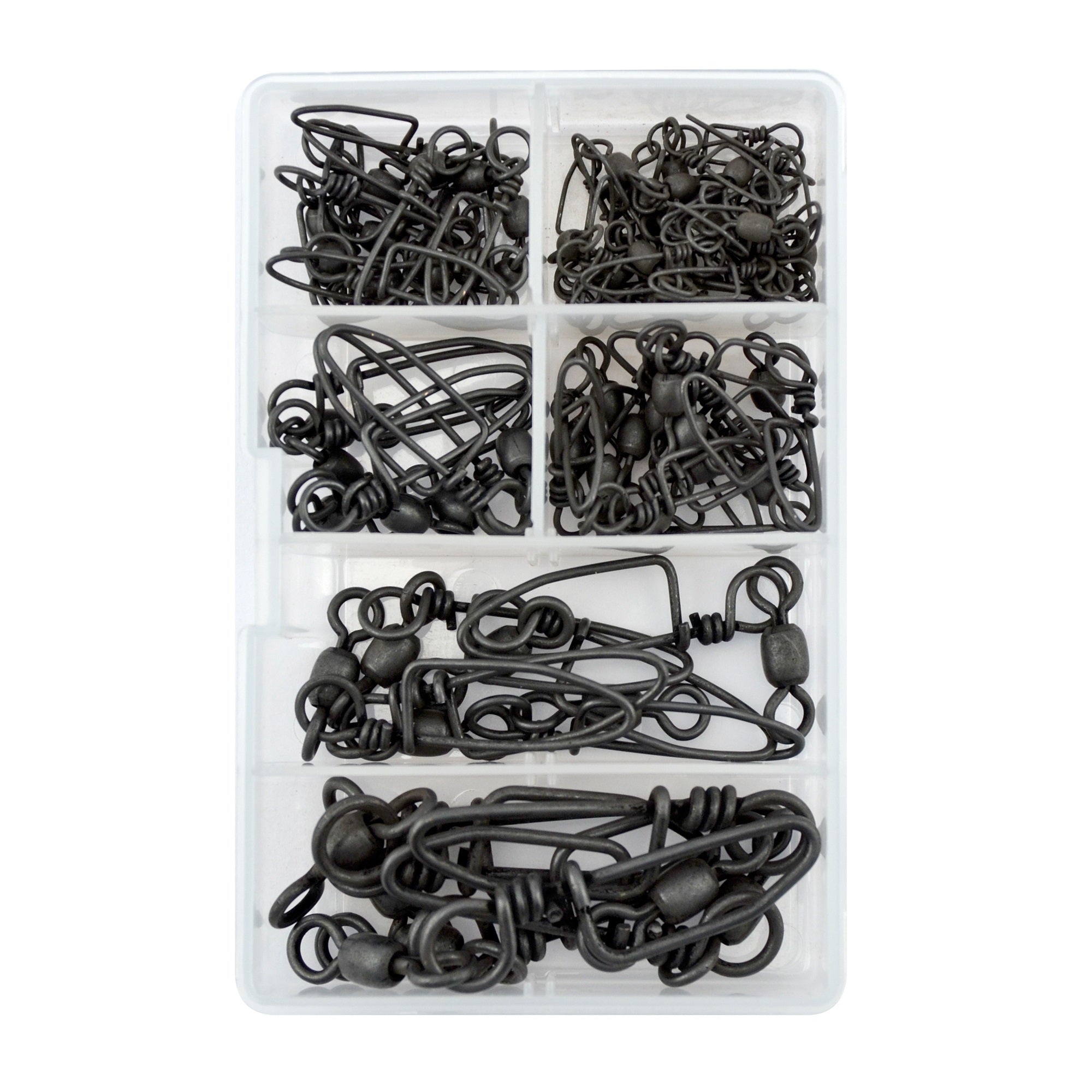 AFW Brass Coastlock Snap Swivels Kit - Premium Fishing Swivels for Saltwater & Freshwater - Ideal for Lures, Rigs & Tackle Box Organization