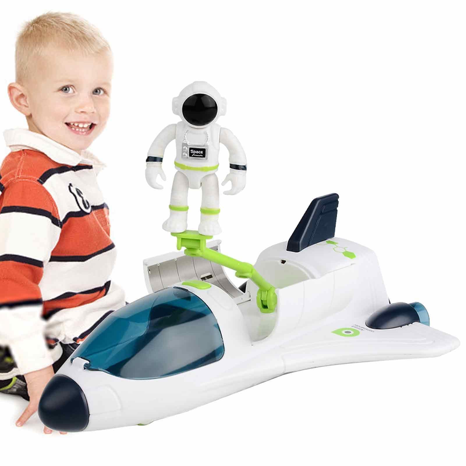 Space Rocket Shuttle Astronaut Toys for Kids Ages 3-8 - Light & Sound Spaceship, Rover Adventure Playset - STEM Learning & Imaginative Play for Boys & Girls