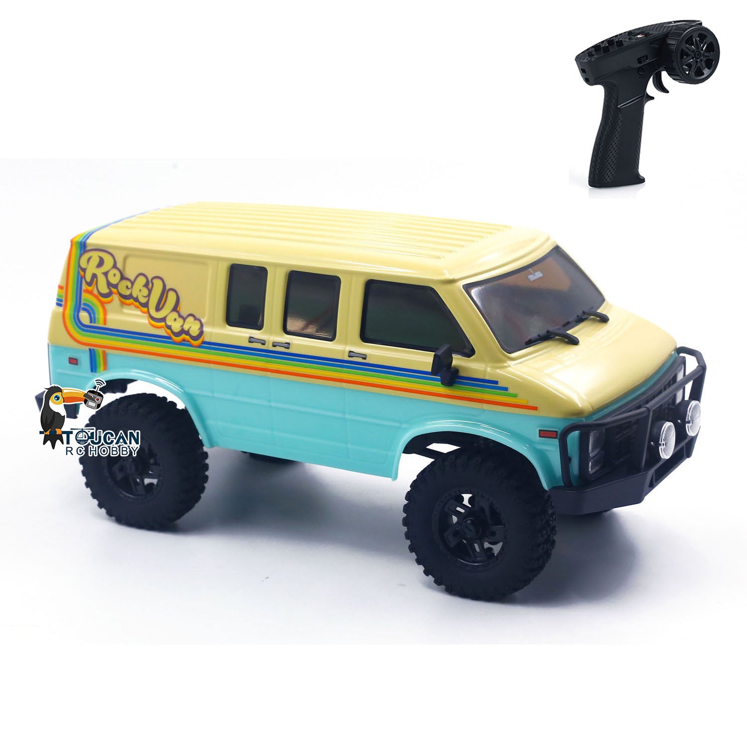 1/18 Scale 4WD RC Crawler Car - Hobby Plus CR18P Remote Control Off-Road Vehicle with Assembled Painted Body & Battery Light System - Perfect for Rock Crawling, Trail Adventures and Backyard Off-Roading