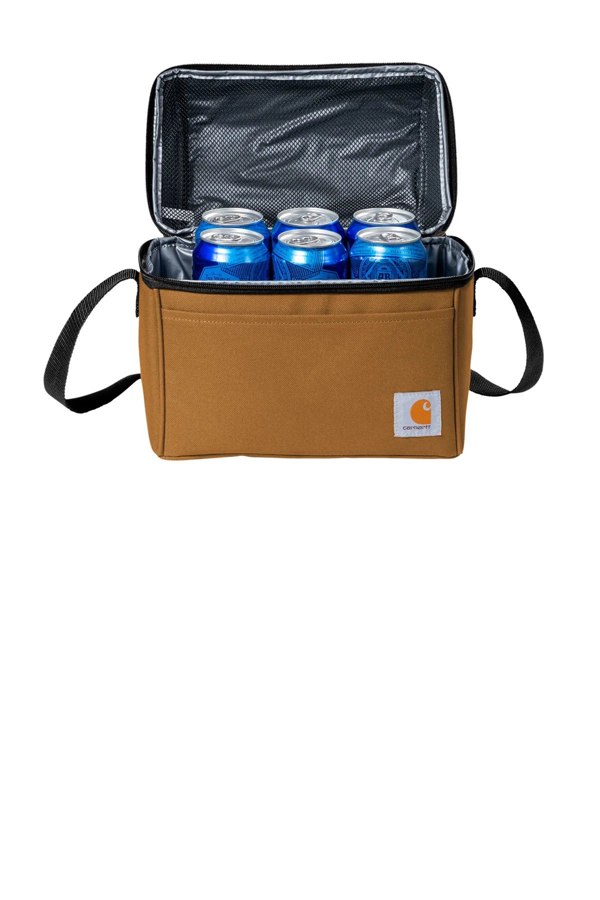 Carhartt Lunch 6 Can Insulated Cooler Bag - Customizable Carhartt Brown Cooler for Work, Camping & Outdoor Activities