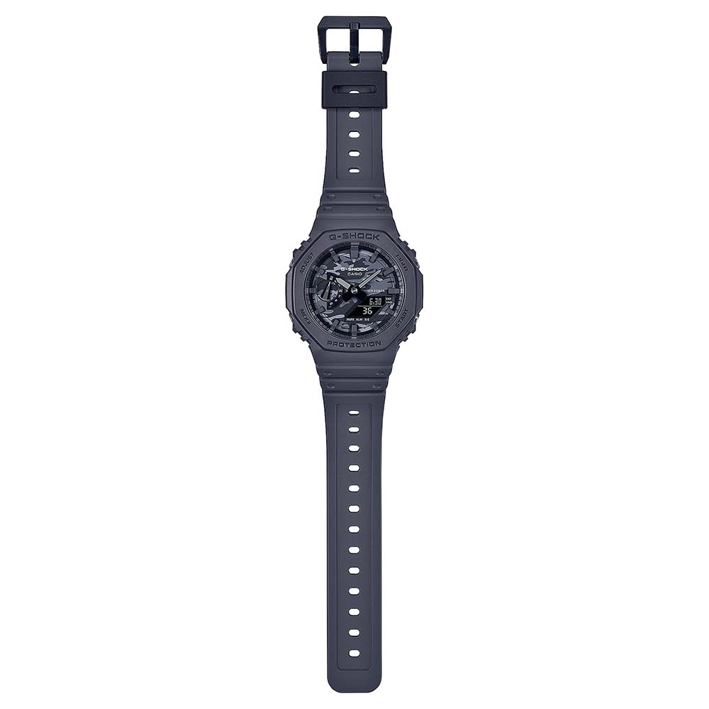 G Shock GA2100CA 8A Camo 'CasiOak' Digital Analog Watch - Military Style Tactical Timepiece for Outdoor Adventures & Everyday Wear