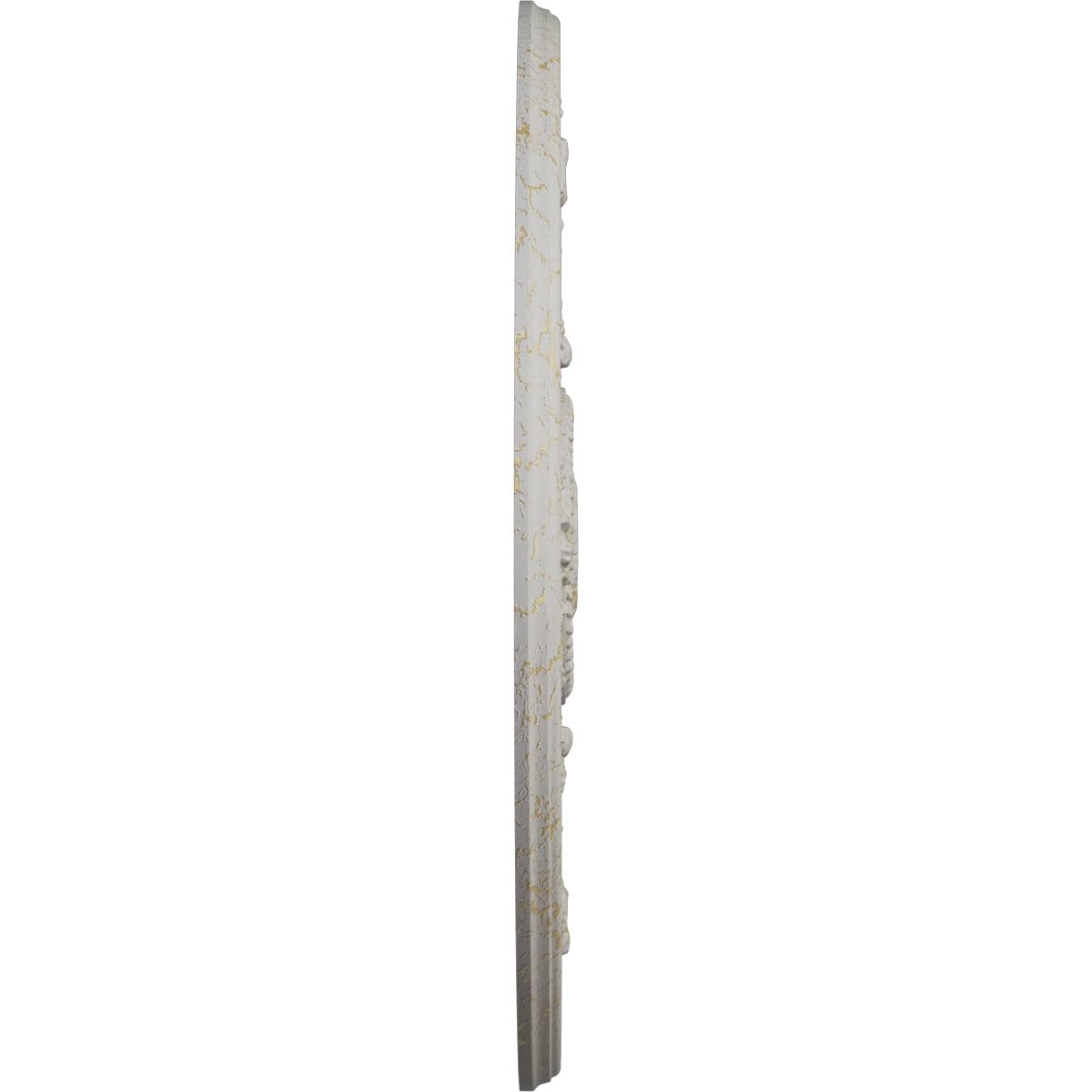 Ekena Millwork Versailles Ceiling Medallion 33 Inch - Hand-Painted Pot of Cream Crackle Finish - Fits Canopies up to 3.25 Inches - Classic Home Decor for Dining Room, Living Room & Bedroom Ceiling