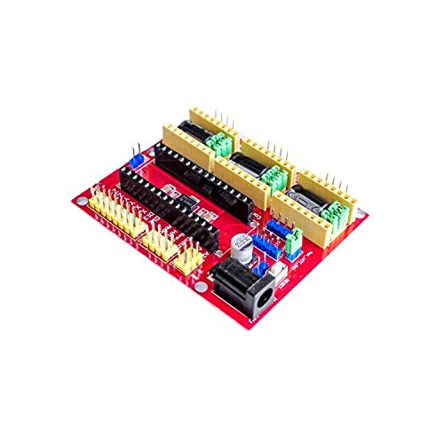 Replacement CNC Shield V4 Board for Arduino DIY Kit - A4988 Driver Expansion Board Compatible with 3D Printers & Engraving Machines | Perfect for CNC Projects, Prototyping & Maker Workshops