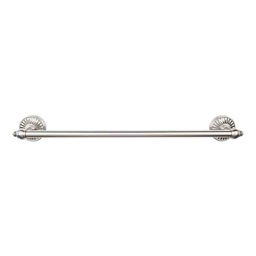 Top Knobs TUSC8-PTA Tuscany Single Towel Rod in Pewter Finish - Elegant Bathroom Accessory for Towel Organization & Spa-Like Decor