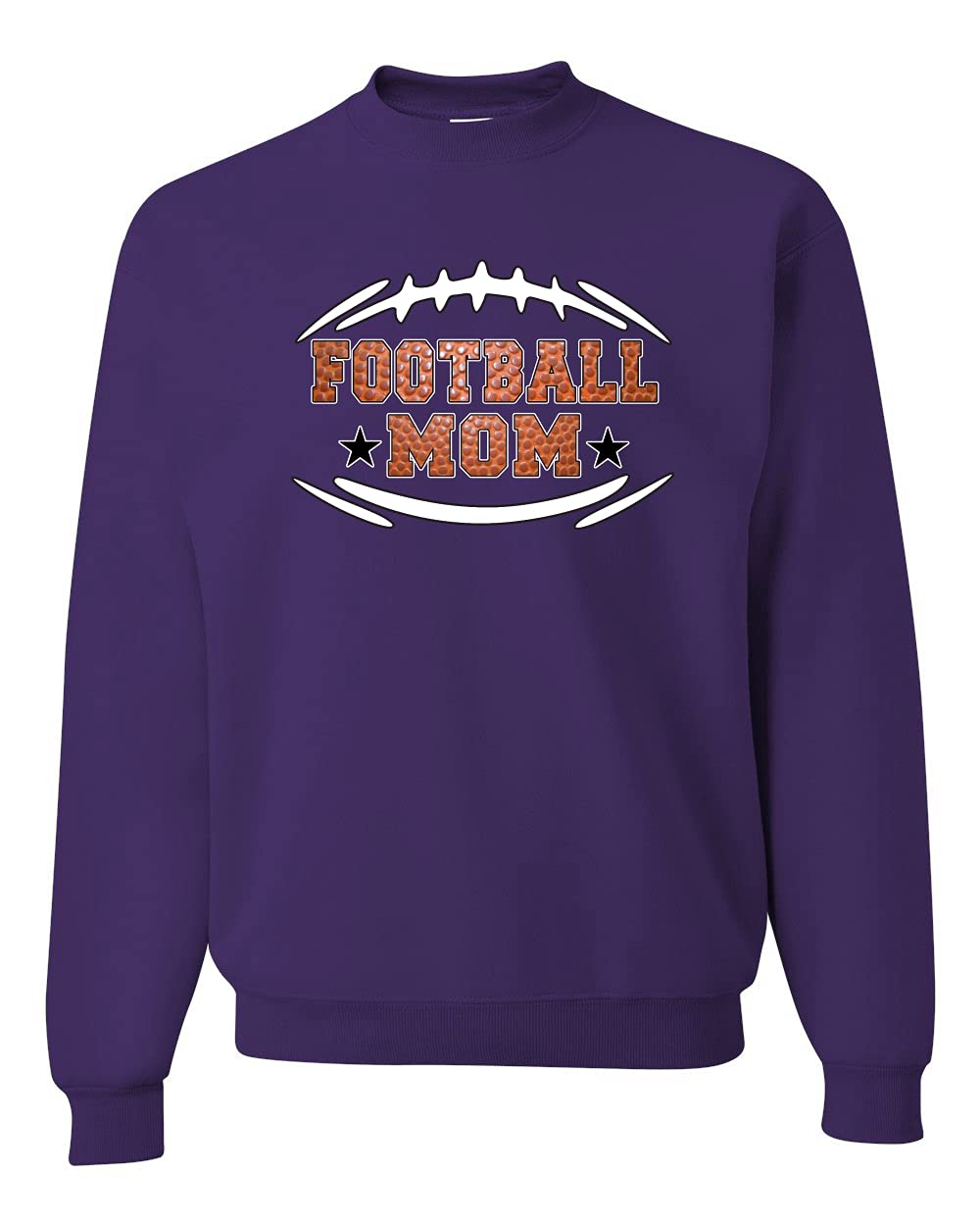 Wild Bobby Football Mom Sports Unisex Crewneck Graphic Sweatshirt - Comfortable Pullover for Football Games, Tailgating & School Spirit Events