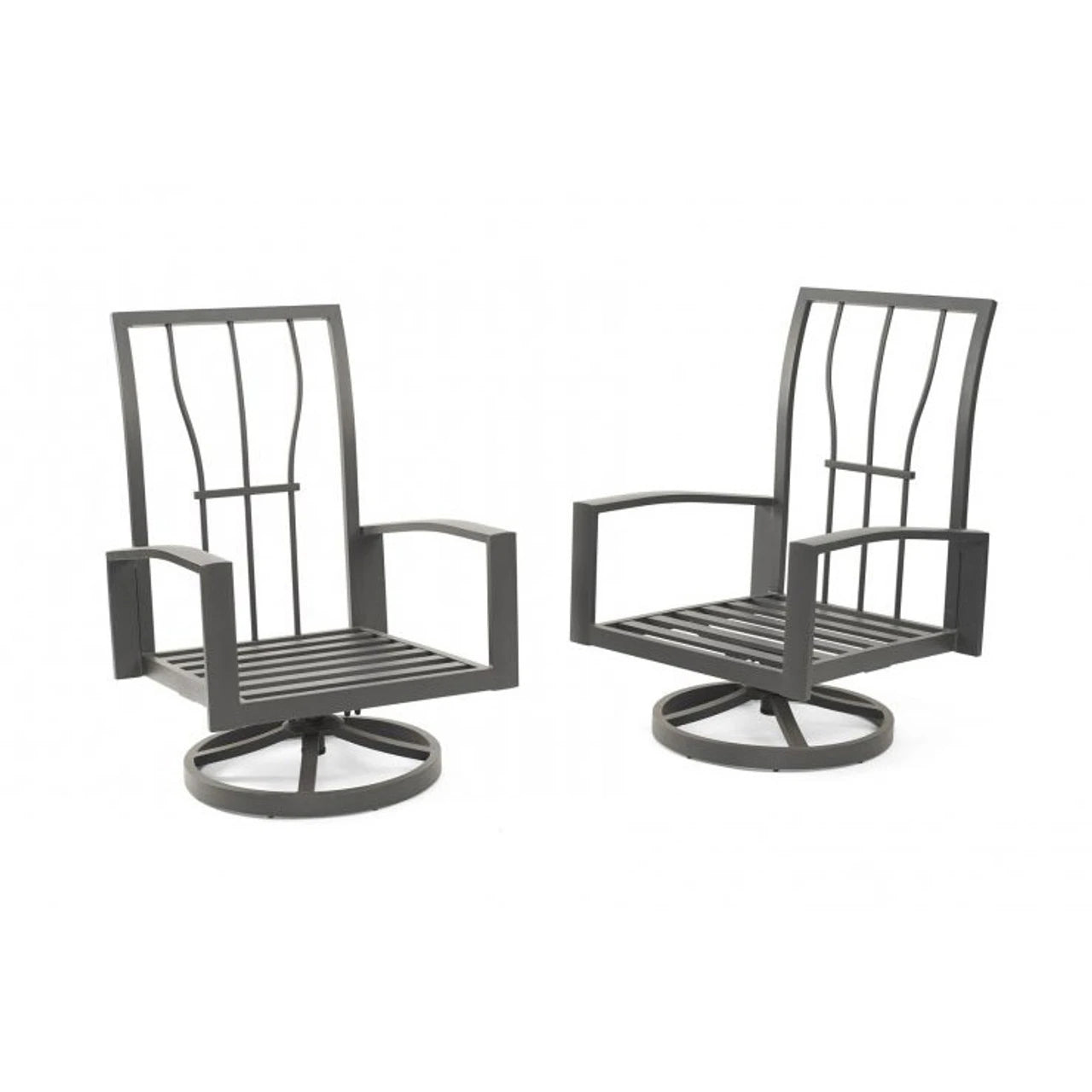 **Outdoor Greatroom Lyndale Highback Swivel Rocking Chair with Cast Ash Sunbrella Cushions - Patio, Porch & Garden Relaxation**