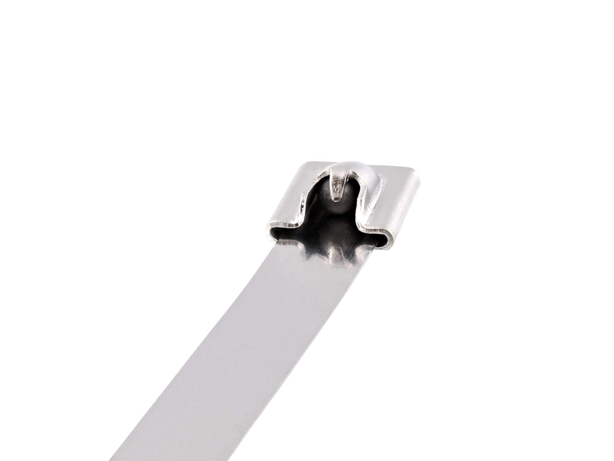 27 Inch Standard 316 Stainless Steel Cable Ties - 100 Pack Heavy Duty for Outdoor, Marine, and Industrial Use