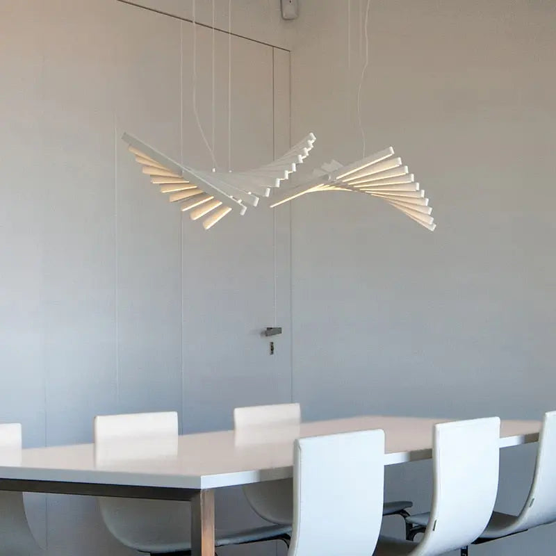 Modern LED Chandelier with Remote Control - Dimmable Crystal Ceiling Light Fixture for Dining Room, Bedroom, Living Room & Foyer Decor