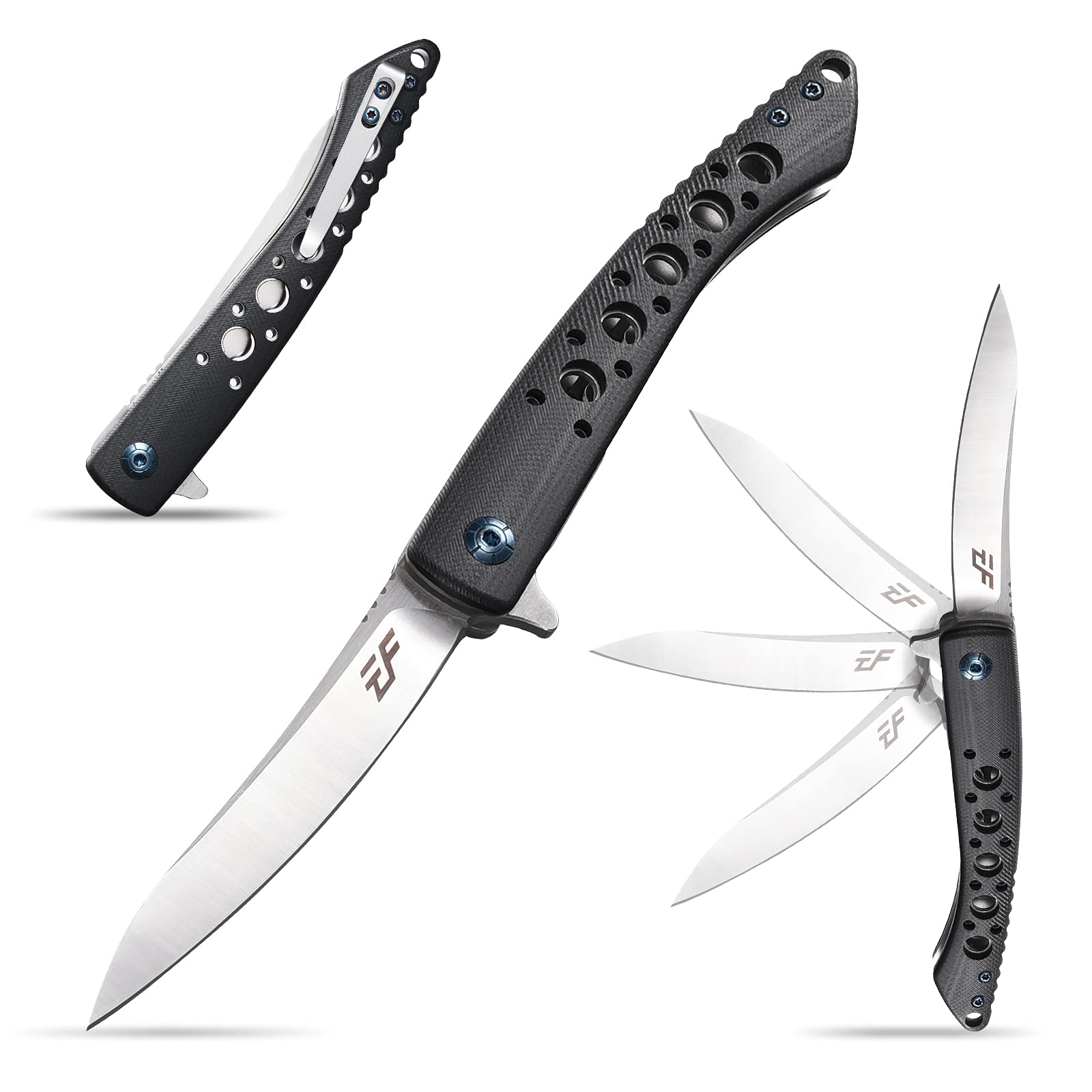 Eafengrow EF943 Folding Pocket Knife - Stainless Steel Blade, Lightweight EDC Camping Knife for Outdoor Adventures, Hiking, and Survival Gear