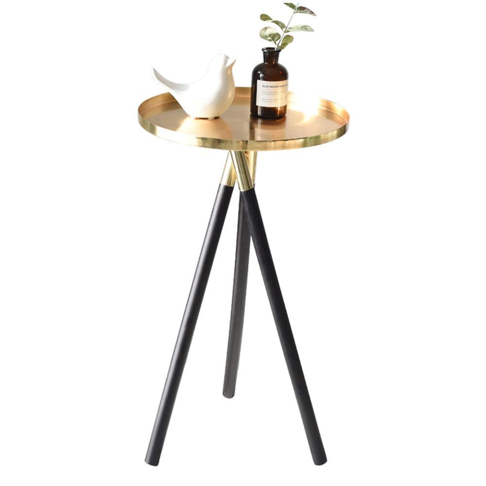 Modern Metal End Table - Multi-Purpose Side Table, Nightstand, Coffee Table, Tea Table - Easy Assembly for Indoor & Outdoor Use - 32 x 55.5cm - Perfect for Living Room, Bedroom, Patio & Office Decor