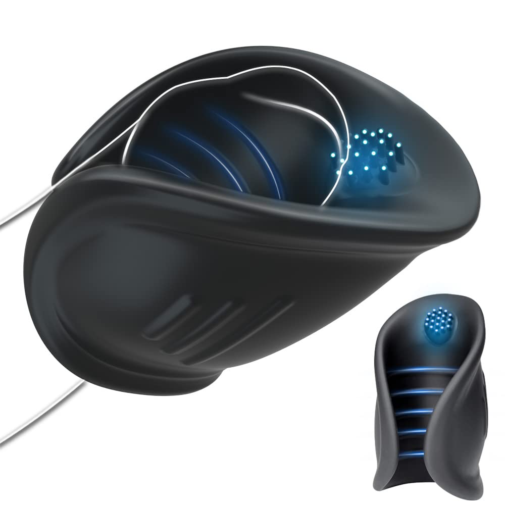 Aumood Handheld Male Masturbator - Powerful 10-Speed Penis Vibrator for Men, Adult Sex Toy with Glans Stimulation & Ejaculation Control - Enhance Endurance & Pleasure - Perfect for Solo Play & Couples Fun