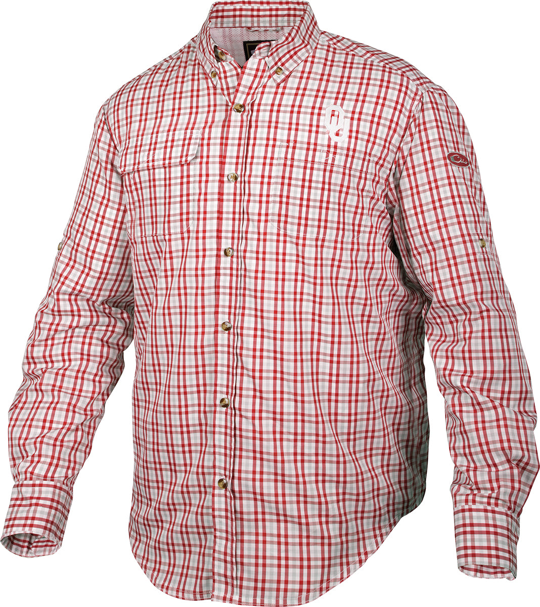 Oklahoma Gingham Plaid Wingshooter's Shirt - Men's Long Sleeve Hunting Shirt for Outdoor Shooting & Bird Hunting | Durable & Comfortable Field Wear