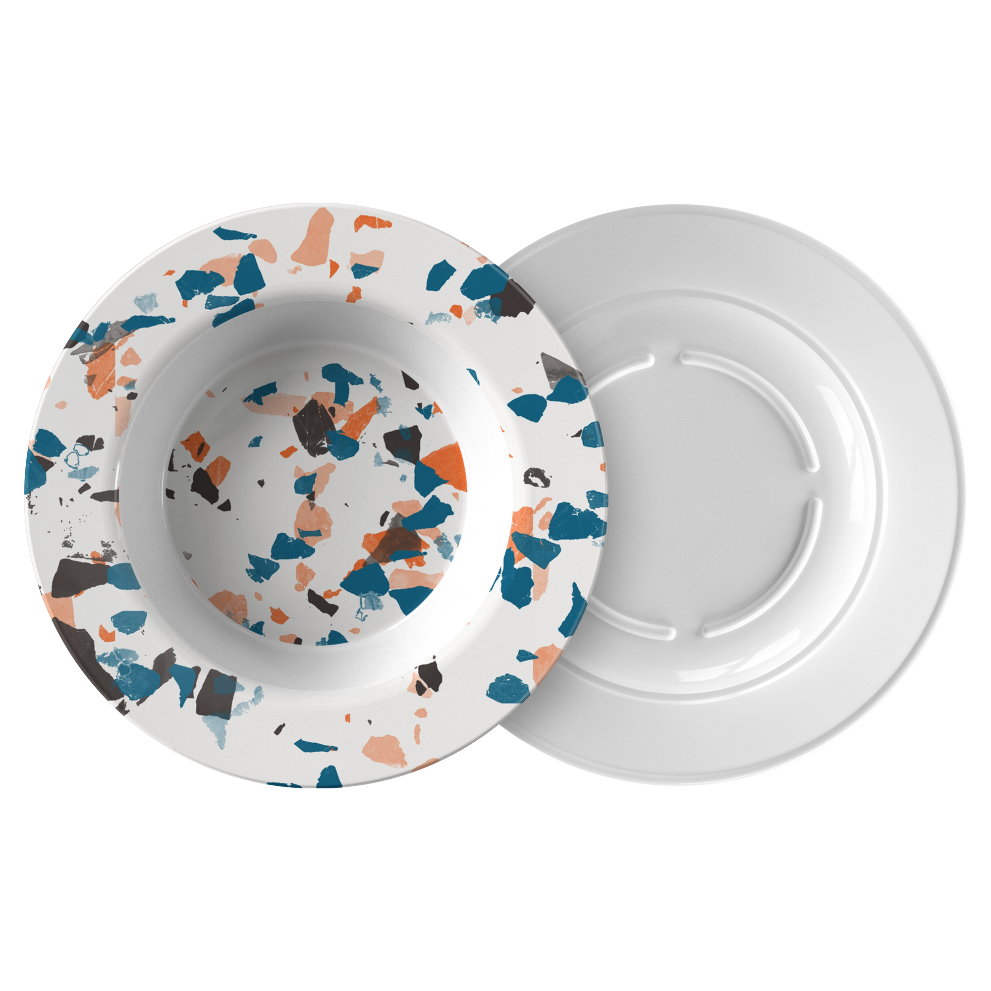 Speckled Abstract Ceramic Dinner Bowl Set - Handmade Stoneware for Soup, Salad, Pasta - Perfect for Home Dining & Restaurant Use