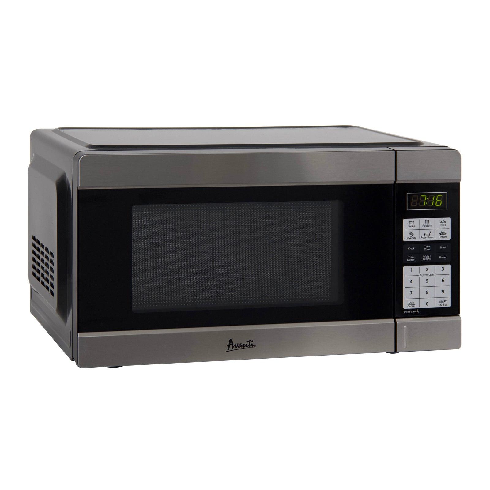 Avanti MT113K0W 1.1 Cu. Ft. Compact Countertop Microwave Oven - Perfect for Small Kitchens, Dorms & Office Spaces