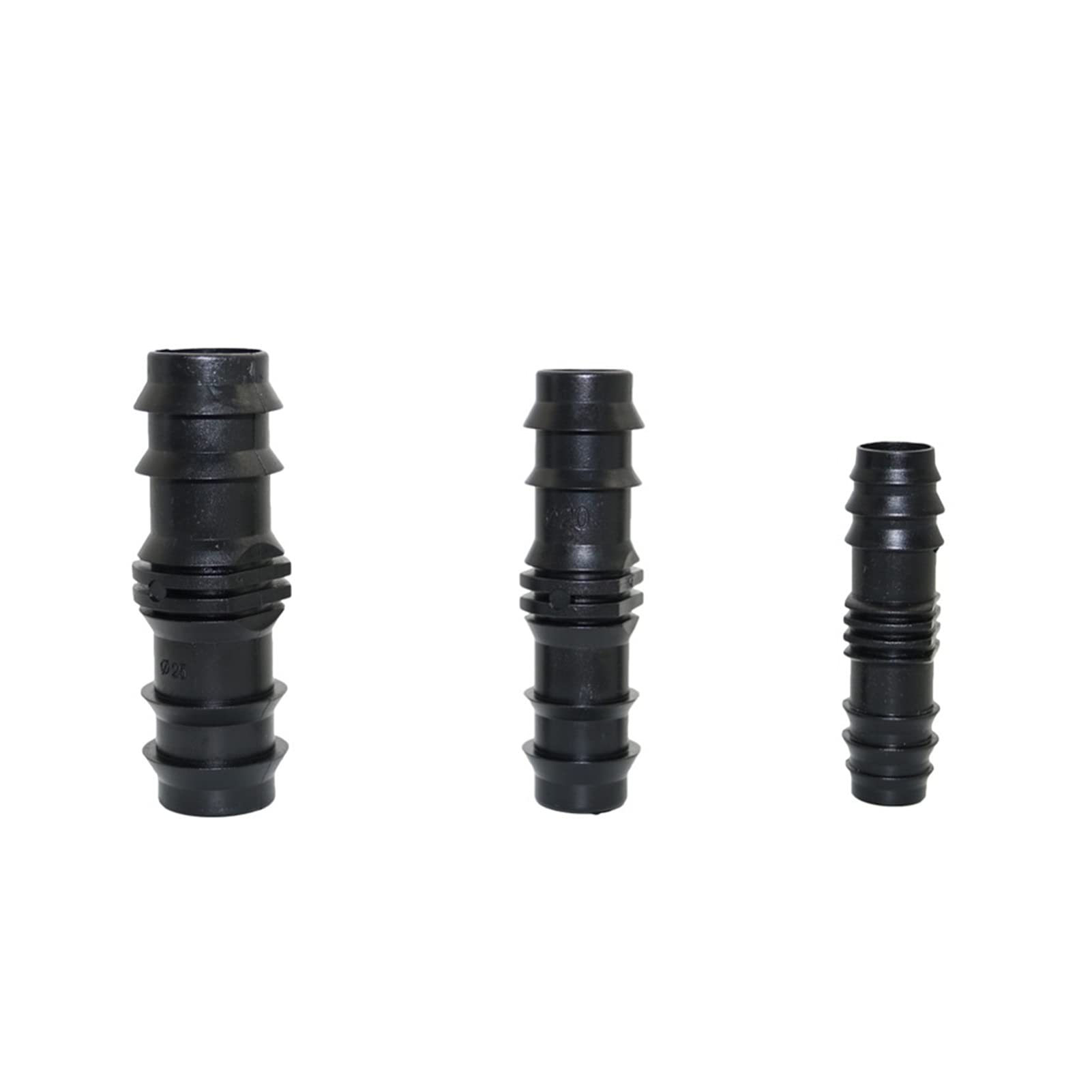 HNWL 15PCS Garden Drip Irrigation Hose Fittings - DN16 DN20 DN25 Pipe Straight Barb Connector for Greenhouse & Agricultural Watering Systems | Purple Color | Perfect for DIY Irrigation, Lawn Sprinklers & Hydroponic Setups