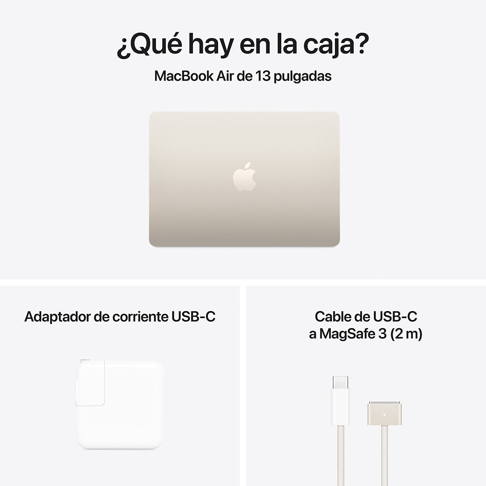 Apple MacBook Air 13-inch with M4 Chip - 10-Core CPU & 10-Core GPU, 512GB SSD, Starlight White - Perfect for Work, Study & Creative Projects