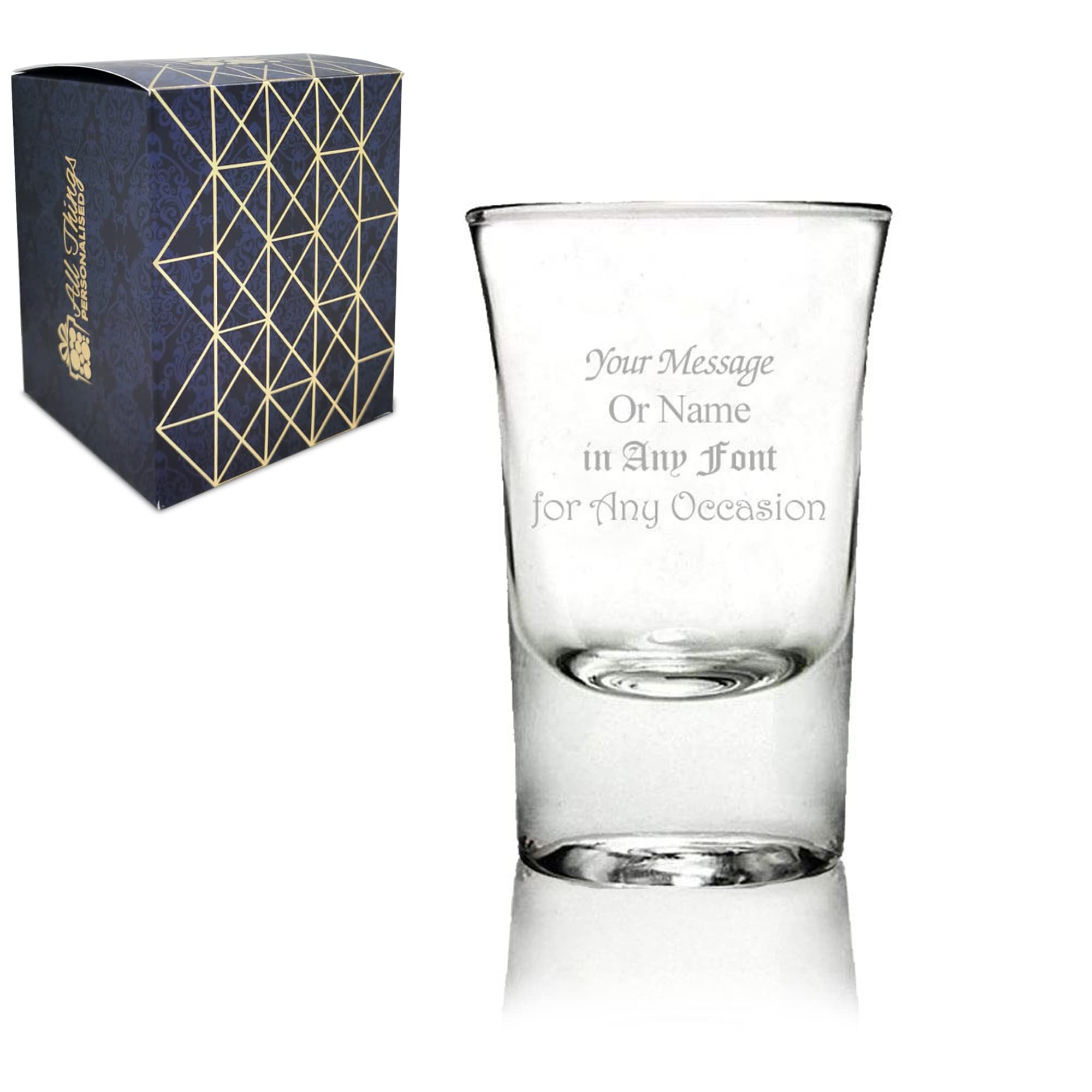 Custom Engraved Fuego Shot Glass - Personalized with Your Name or Message - Perfect for Parties, Gifts & Special Occasions