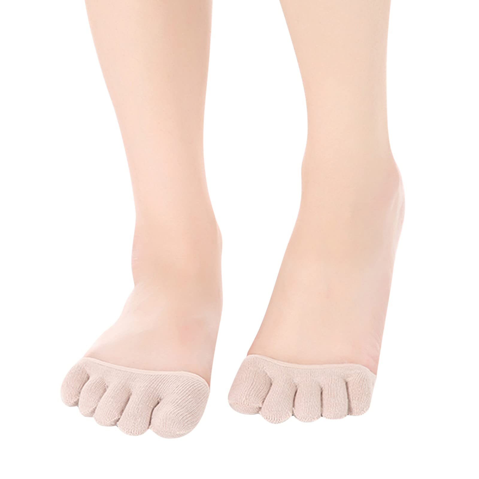 Women's 3-Pack Half Palm Five Finger Running Socks - Sweat Absorbent for Workouts & Yoga