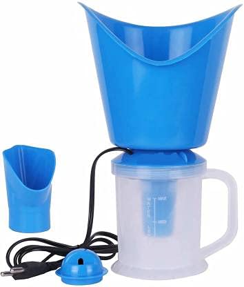 Cloudrevel 3-in-1 Steam Vaporizer for Cough & Nasal Relief - Electric Nose Steamer, Inhaler & Bottle Warmer (Pink/Blue) - Perfect for Cold, Flu & Allergy Symptoms at Home or Travel