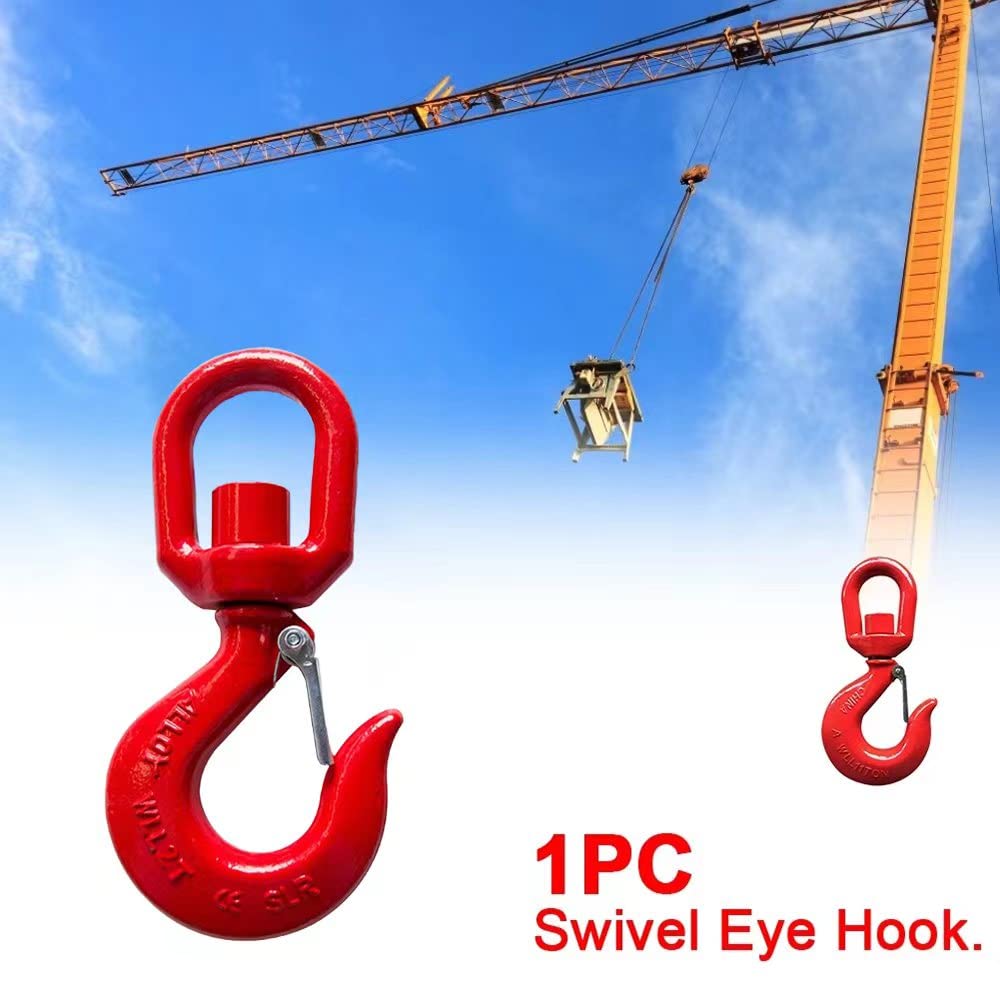 3 Ton Heavy Duty Swivel Hook for Lifting - 5/8