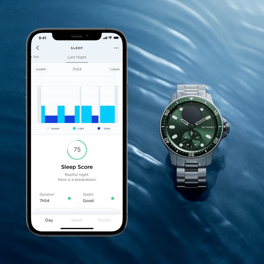 Withings ScanWatch Horizon Hybrid Smartwatch - ECG, Heart Rate & Blood Oxygen Monitor for Fitness & Health Tracking | Perfect for Athletes & Active Lifestyles