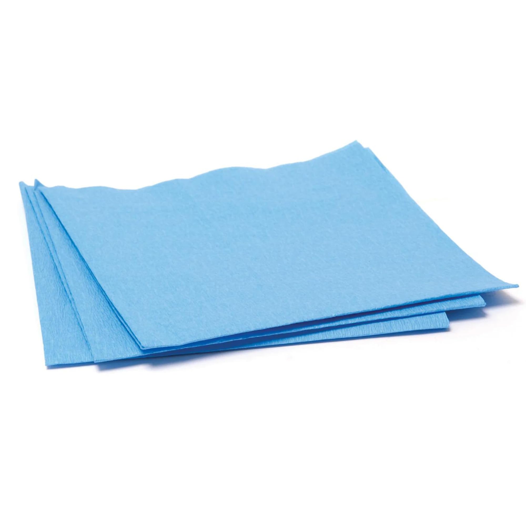 Blue Sterilization Wrap - Tear Proof Disposable CSR Fabric, Single Layer Cellulose, EO Gas & Latex Free - First Aid & Emergency Supplies (100 Pack, 24x24 Inch) - Ideal for Hospitals, Clinics & Medical Sterilization