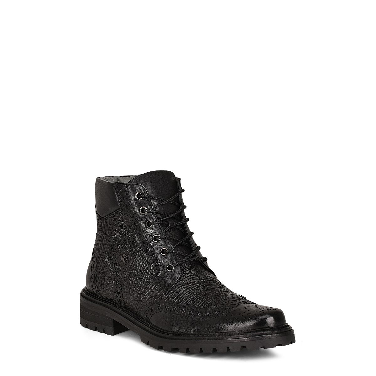 Vintage Black Shark Ankle Booties for Men - Casual Fashion Boots for Everyday Wear & Street Style
