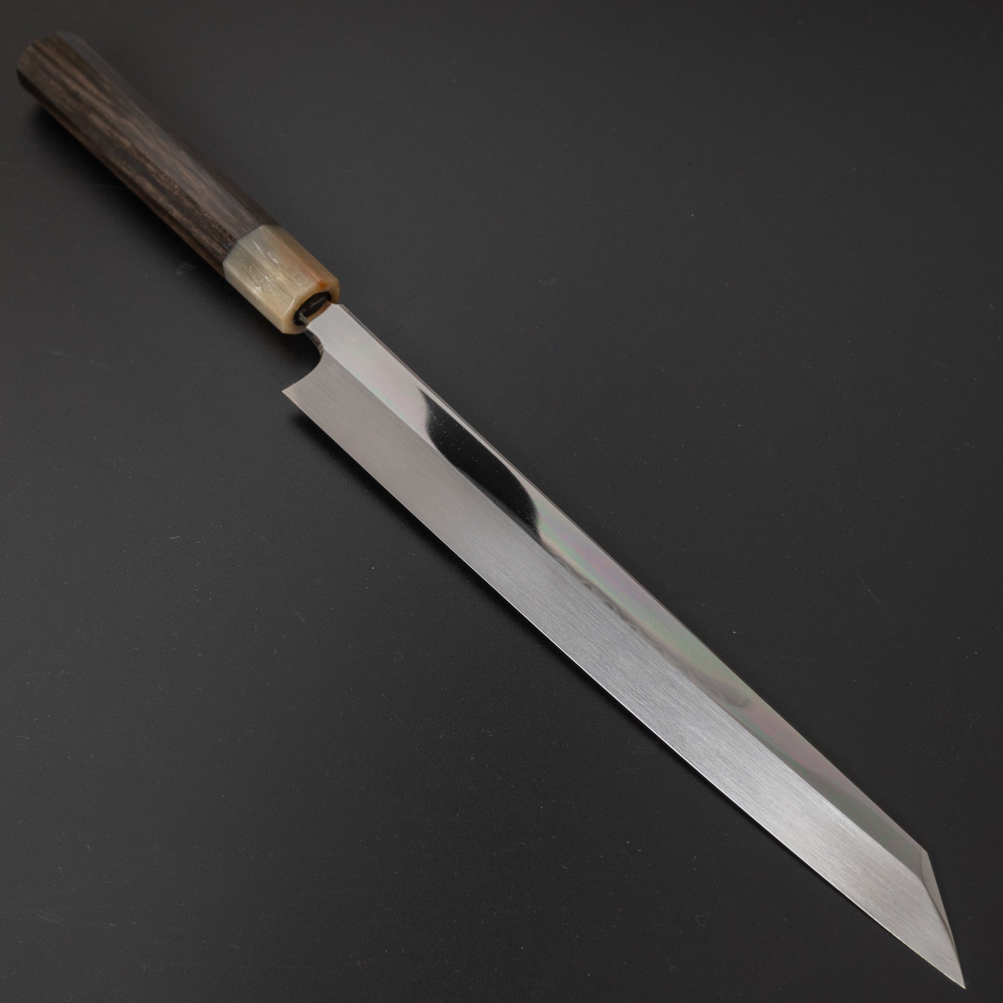 Hitohira Togashi Kambei White #1 Mizu Honyaki Kiritsuke Yanagiba 270mm Japanese Chef Knife with Taihei Ebony Handle & Saya (Limited Edition #007) - Perfect for Sushi Making, Professional Chefs & Japanese Cuisine Enthusiasts