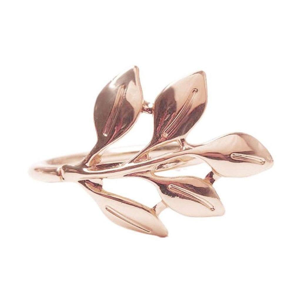 6-Piece Fall Leaves Napkin Rings Set - Gold & Silver Metal Napkin Holders for Wedding, Baptism, Christening & Party Decor - Elegant Table Setting Accessories for Autumn, Thanksgiving & Holiday Gatherings