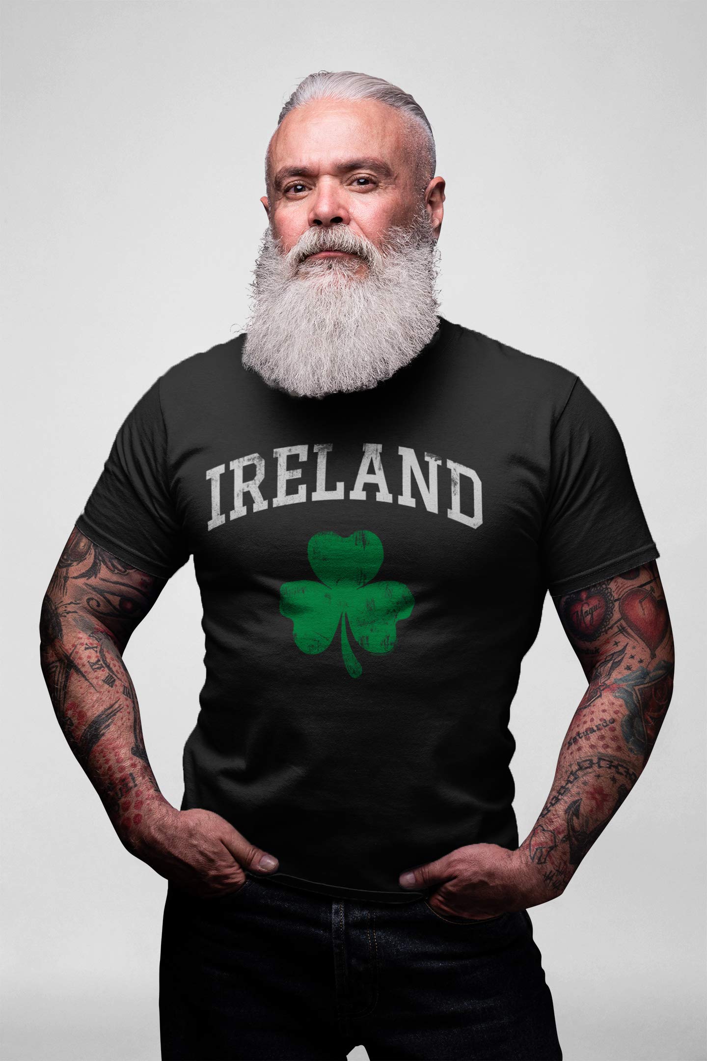 Vintage Irish Shamrock St. Patrick's Day T-Shirt for Men & Women - Ireland Clover Design - Perfect for Irish Pride, Pub Crawls & Celtic Festivals