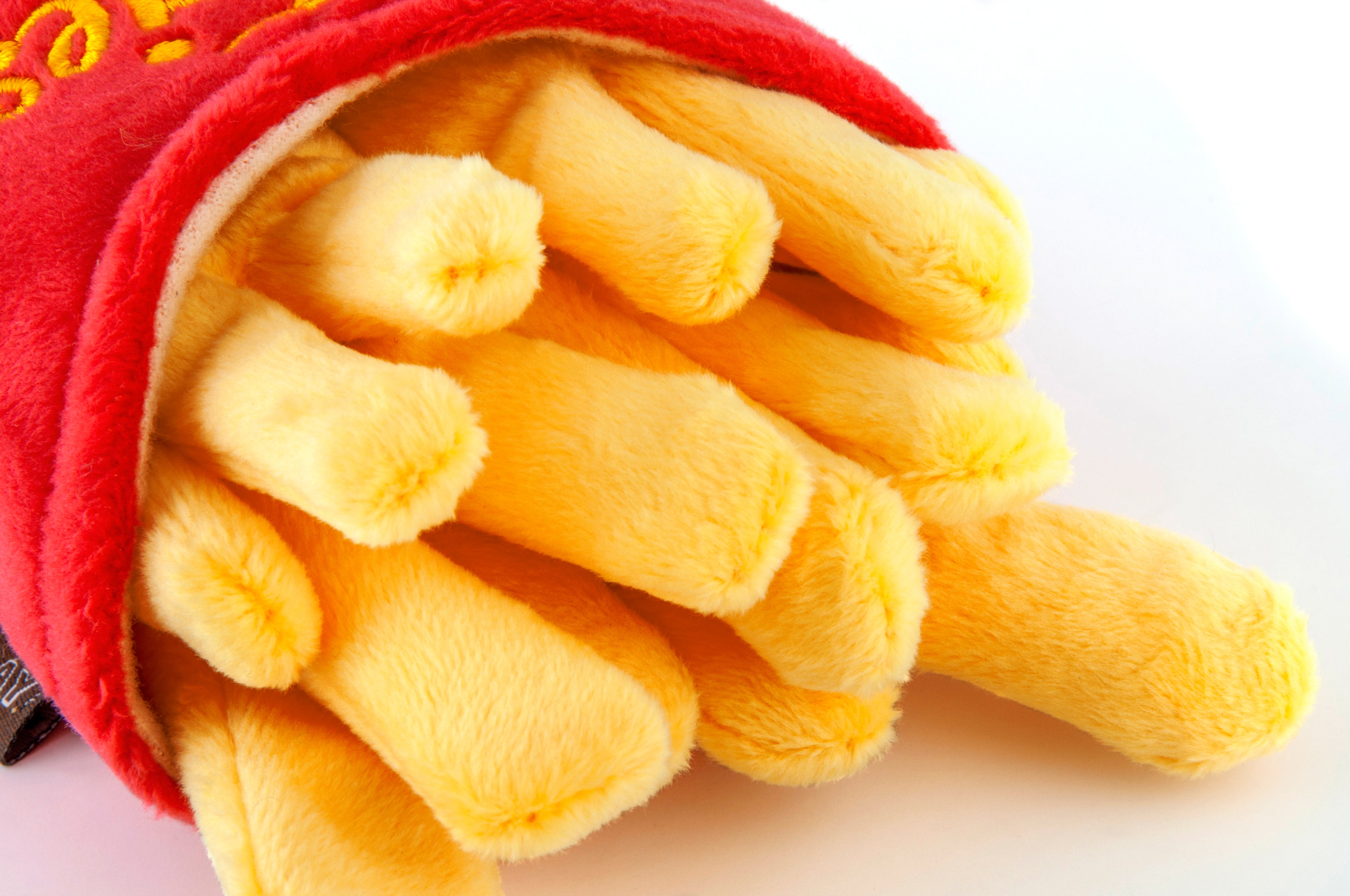 American Classic® Dog Chew Toy - Las Papas Fritas Plush French Fries for Dogs | Pet P.L.A.Y. | Perfect for Playtime, Training & Cuddling