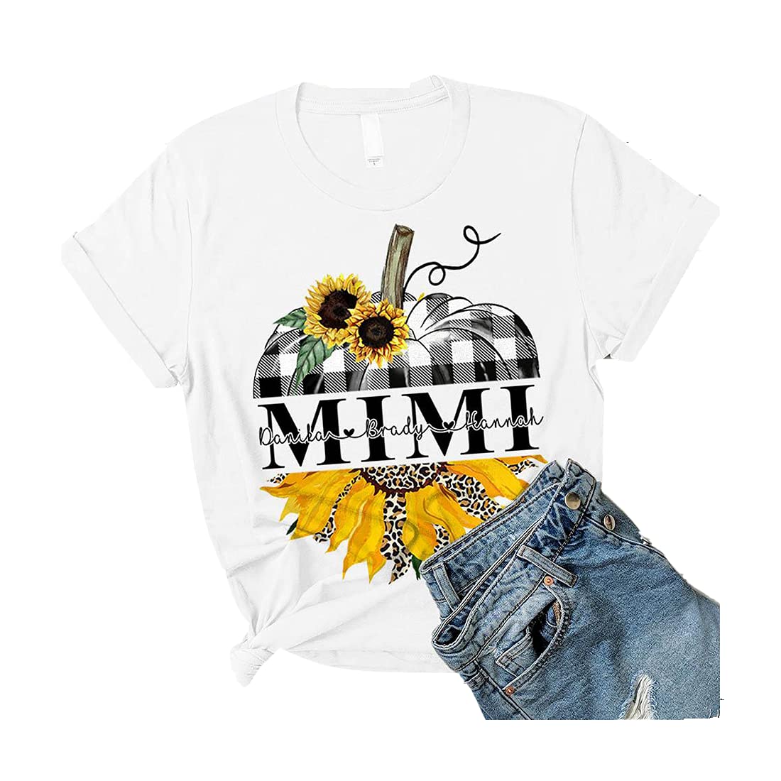 Premium American Cotton Knit T-Shirts - Floral Print Short Sleeve Tees for Men & Women | Casual Wear, Summer Outfits, Street Fashion