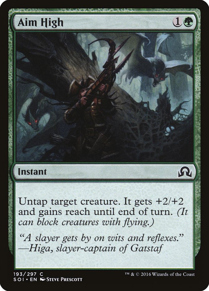 Aim High - Shadows Over Innistrad MTG Card | Magic: The Gathering Trading Card Game | Perfect for Commander, Standard & Modern Decks