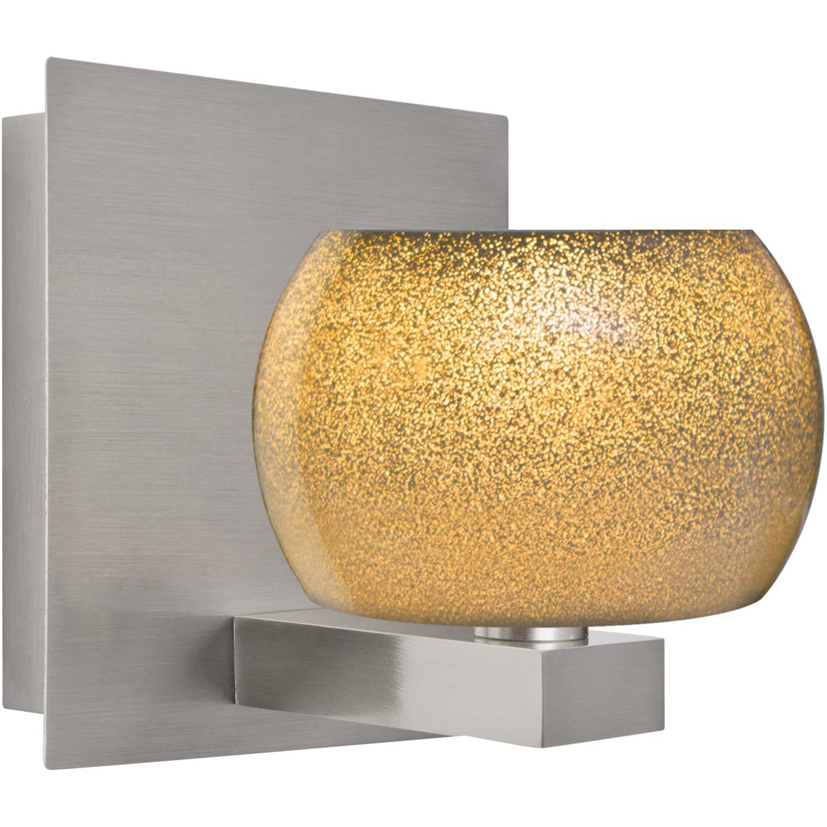 Keno Collection One Light Vanity Mirror - Modern Bathroom Vanity Light with LED, Perfect for Makeup & Dressing Room Lighting (1WF-KENOGD-SN)