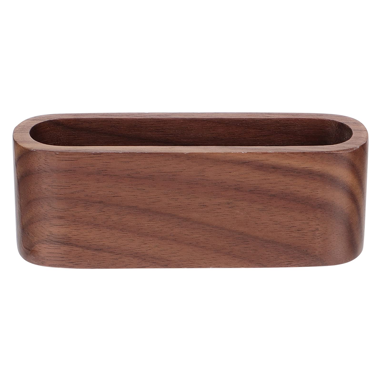 Cabilock Compact Wooden Storage Box - Organizer for Office, Memo Notes, Photos | Small Tabletop Box with Lid | Walnut Finish | Perfect for Desk, Home, or Gift Use
