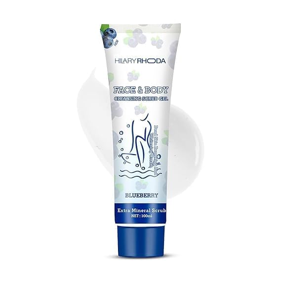 Best Face & Body Cleansing Scrub Gel for Women - Gently Exfoliates Dead Skin, Reduces Dirt & Oil - 100ml | Perfect for Daily Skincare Routine & Spa Treatment at Home