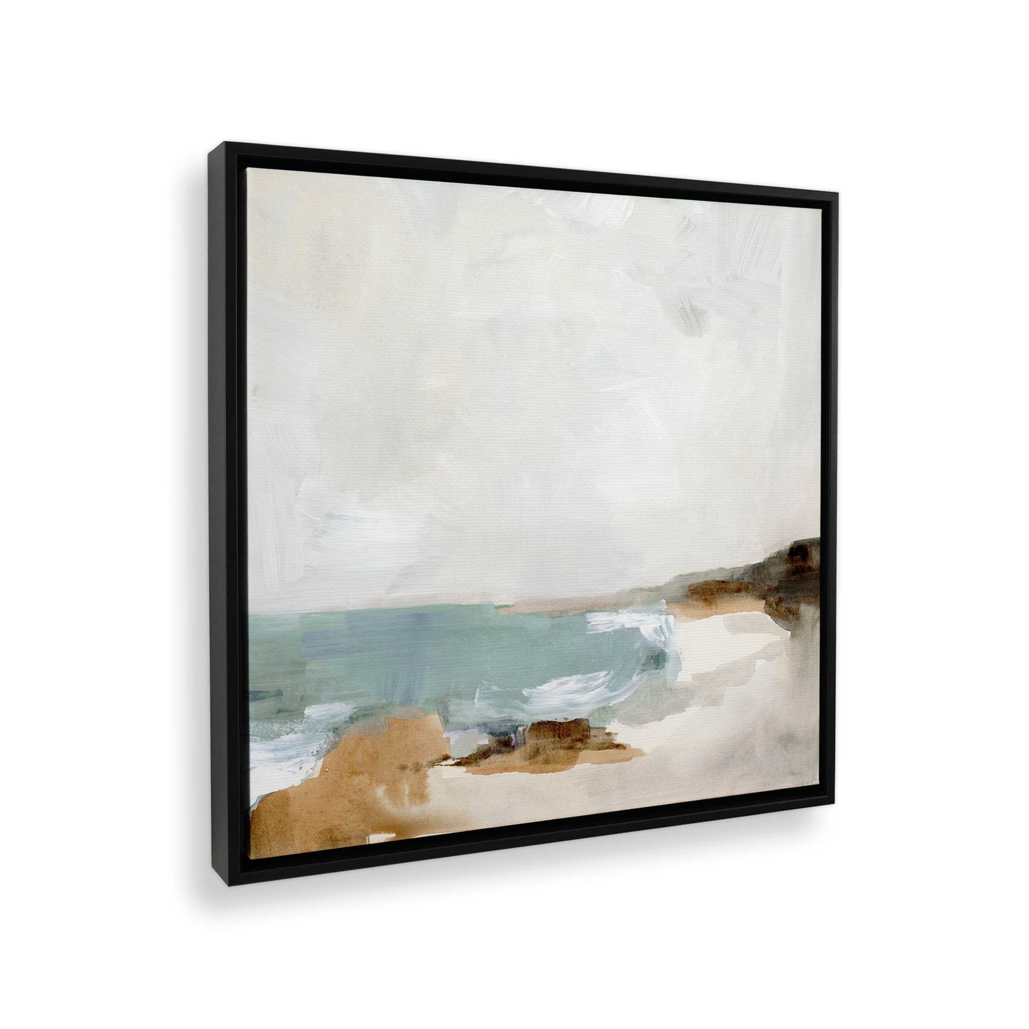 Gentle Tides and Sky II - Ocean Wave Canvas Wall Art Print - Coastal Beach Decor for Living Room, Bedroom & Office