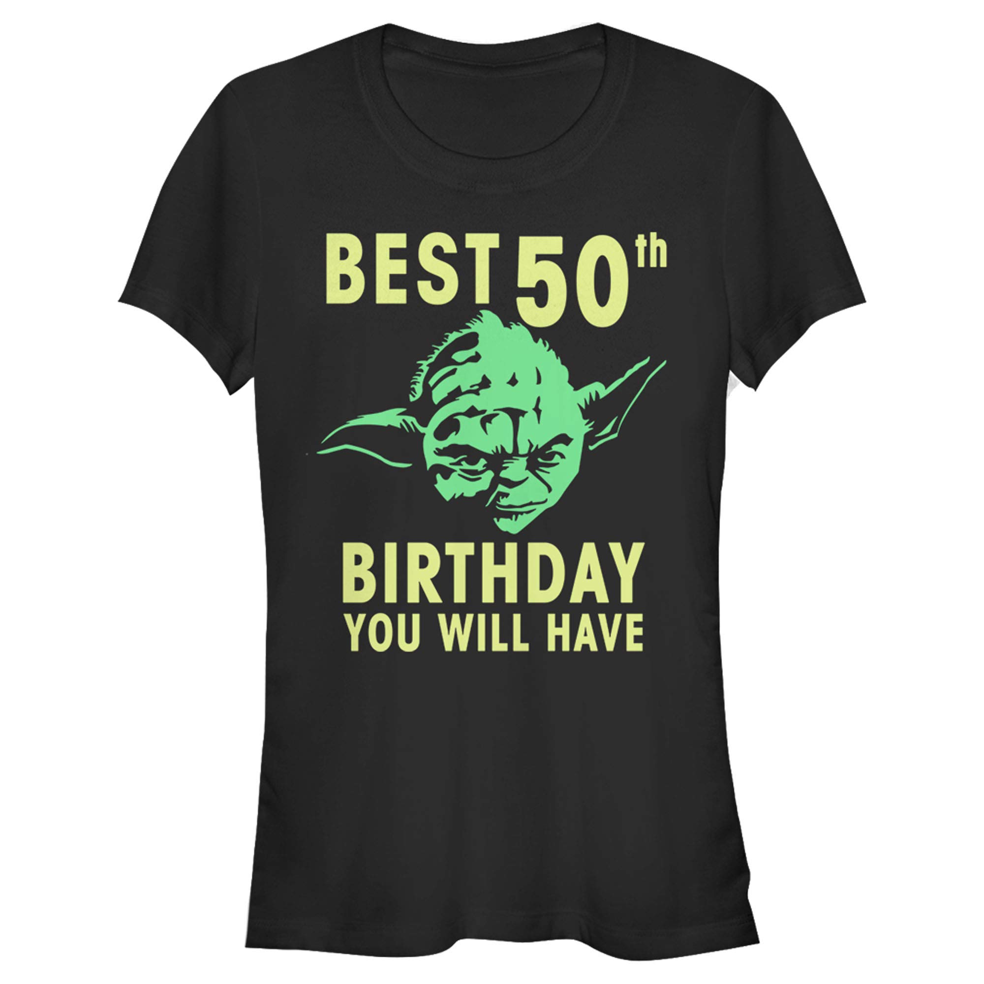 Star Wars Yoda 50th Birthday Stencil T-Shirt for Kids | Funny Jedi Master Gift for Boys & Girls | Perfect for Birthday Parties, Cosplay & Star Wars Fans