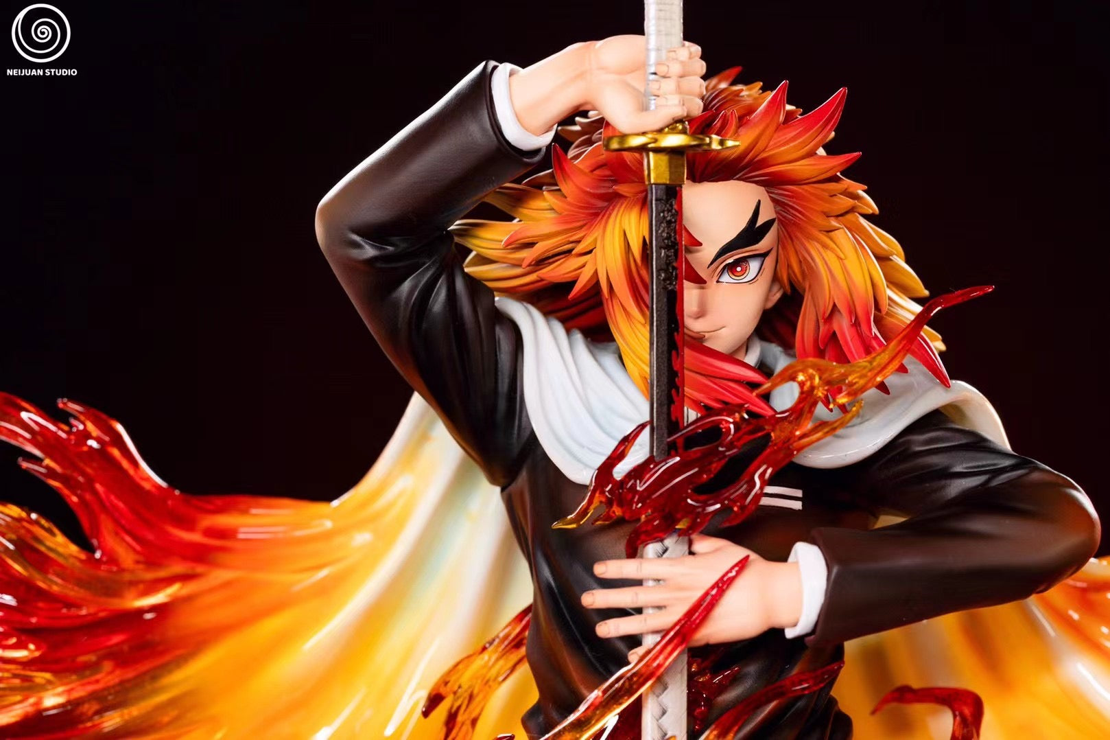 NeiJuan Studio Rengoku Kyoujurou Flame Hashira Figure - Demon Slayer Anime Collectible for Home Decor & Otaku Gifts