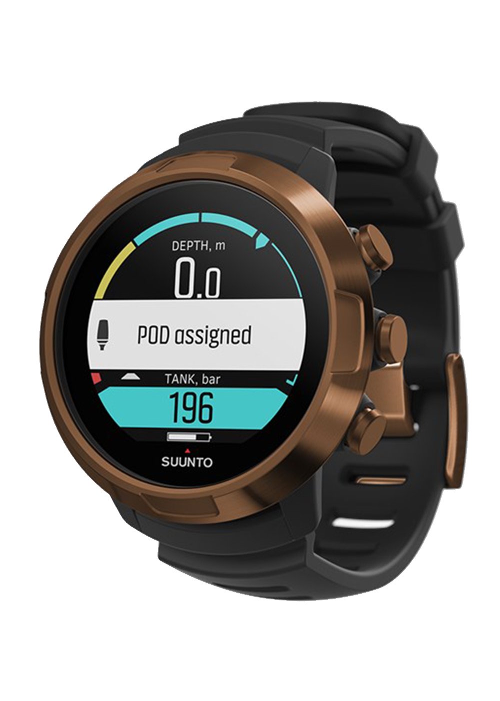 Suunto D5 Copper Dive Computer with USB Cable - Black | Scuba Diving, Freediving & Snorkeling Gear for Underwater Adventures