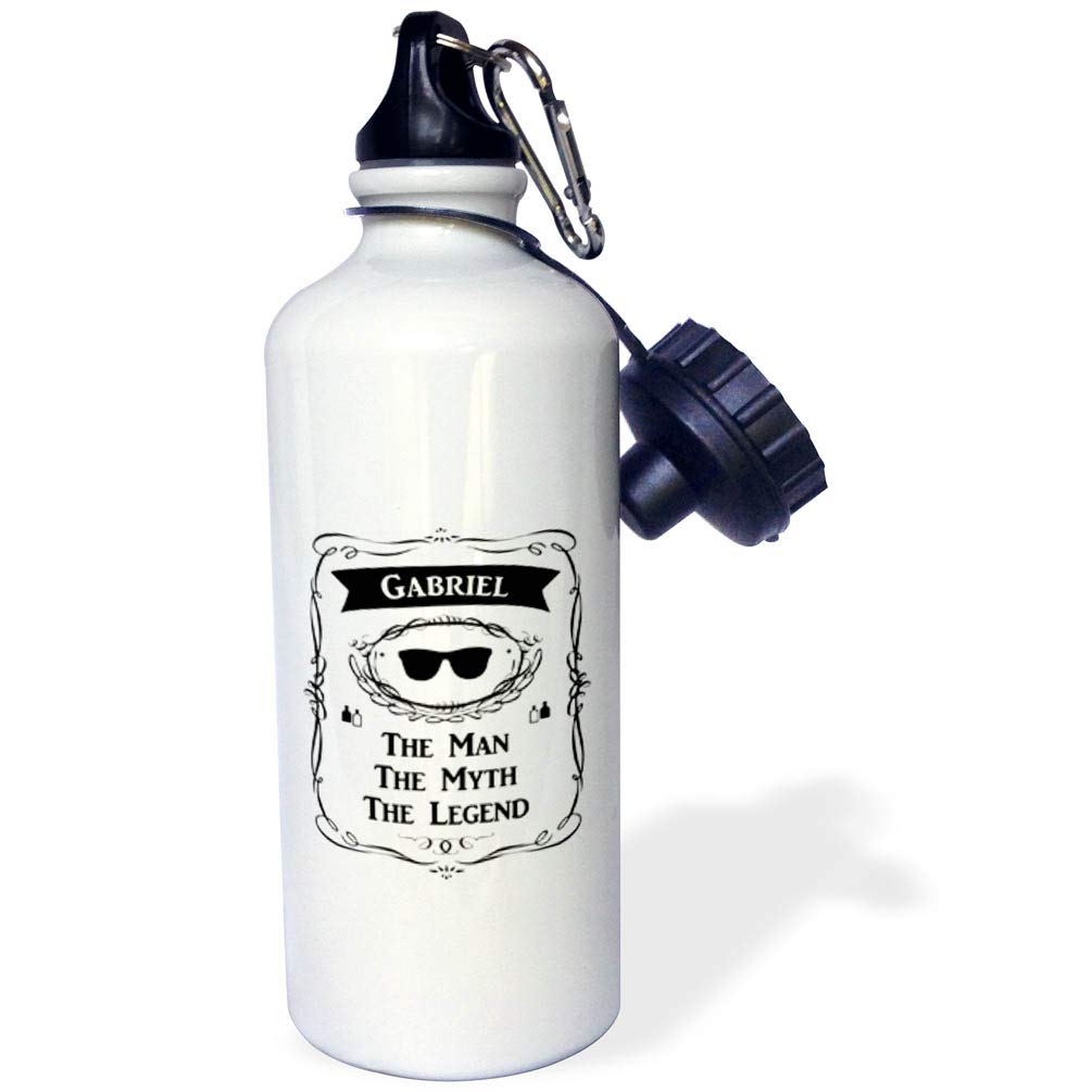 3D Rose 21oz Insulated Water Bottle - BPA Free, Leak Proof, Stainless Steel Vacuum Flask for Gym, Hiking & Travel - White