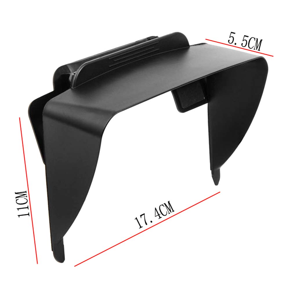 QISUO 7 Inch GPS Sunshade Cover for Car Navigation - Anti-Glare Visor with Flexible Extension - Perfect for Road Trips & Outdoor Adventures