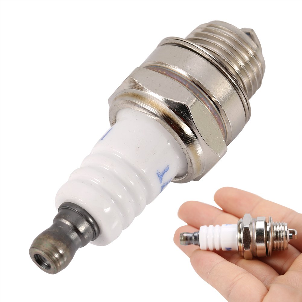 GOTOTOP Spark Plug for Briggs and Stratton Engines - Compatible with Mini Pocket Bikes, ATVs, Quads, Scooters, Trimmers, Blowers, Chainsaws, Brushcutters, Strimmers & Lawn Mowers (2.2 x 0.9 Inch) - Ideal for Small Engine Maintenance & Performance Tuning